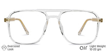Load image into Gallery viewer, Transparent Square Full Rim Unisex Eyeglasses by Lenskart Air LA-146024