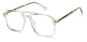 Transparent Square Full Rim Unisex Eyeglasses by Lenskart Air Computer Glasses-148640