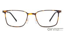 Load image into Gallery viewer, Tortoise Rectangle Full Rim Unisex Eyeglasses by Lenskart Air-144140