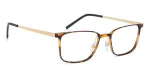 Tortoise Rectangle Full Rim Unisex Eyeglasses by Lenskart Air-144140