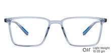 Load image into Gallery viewer, Blue Rectangle Full Rim Unisex Eyeglasses by Lenskart Air-145696
