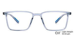 Blue Rectangle Full Rim Unisex Eyeglasses by Lenskart Air-145696