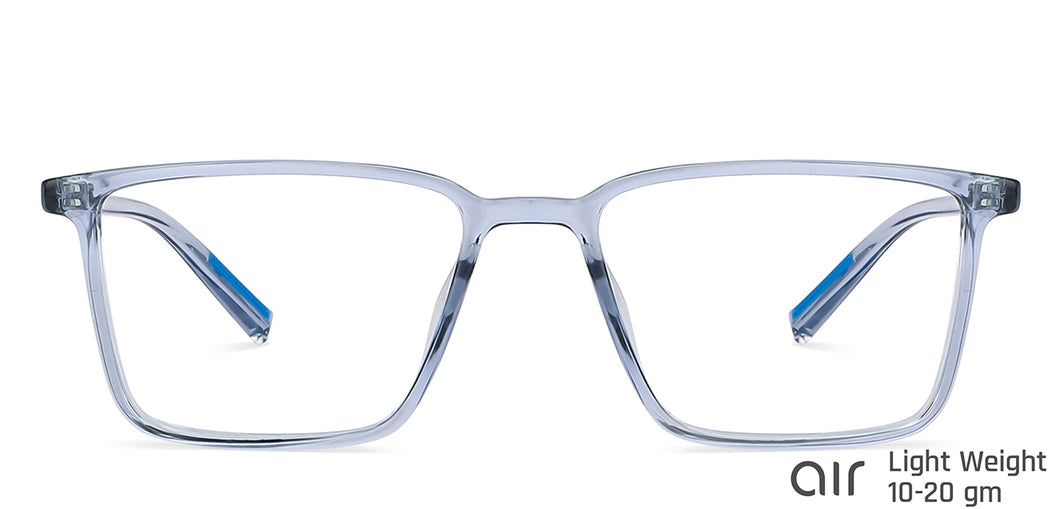 Blue Rectangle Full Rim Unisex Eyeglasses by Lenskart Air-145696