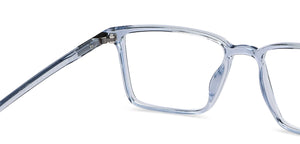Blue Rectangle Full Rim Unisex Eyeglasses by Lenskart Air-145696