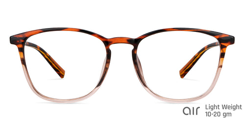 Brown Square Full Rim Unisex Eyeglasses by Lenskart Air-145697