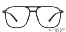 Load image into Gallery viewer, Black Aviator Full Rim Unisex Eyeglasses by Lenskart Air-145789