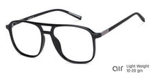 Load image into Gallery viewer, Black Aviator Full Rim Unisex Eyeglasses by Lenskart Air-145789