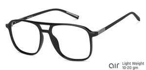 Black Aviator Full Rim Unisex Eyeglasses by Lenskart Air-145789