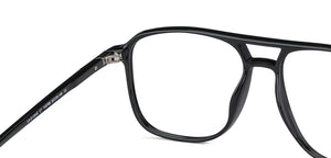 Black Aviator Full Rim Unisex Eyeglasses by Lenskart Air-145789