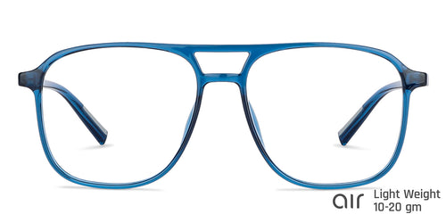 Blue Aviator Full Rim Unisex Eyeglasses by Lenskart Air LA-145791