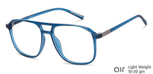 Load image into Gallery viewer, Blue Aviator Full Rim Unisex Eyeglasses by Lenskart Air LA-145791