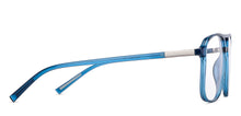 Load image into Gallery viewer, Blue Aviator Full Rim Unisex Eyeglasses by Lenskart Air LA-145791