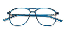 Load image into Gallery viewer, Blue Aviator Full Rim Unisex Eyeglasses by Lenskart Air LA-145791