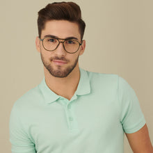 Load image into Gallery viewer, Green Aviator Full Rim Unisex Eyeglasses by Lenskart Air Online-145796