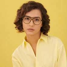 Load image into Gallery viewer, Green Aviator Full Rim Unisex Eyeglasses by Lenskart Air Online-145796