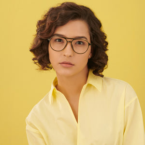 Green Aviator Full Rim Unisex Eyeglasses by Lenskart Air Online-145796