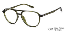 Load image into Gallery viewer, Green Aviator Full Rim Unisex Eyeglasses by Lenskart Air Online-145796