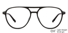 Load image into Gallery viewer, Black Aviator Full Rim Unisex Eyeglasses by Lenskart Air-145802