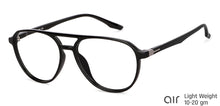 Load image into Gallery viewer, Black Aviator Full Rim Unisex Eyeglasses by Lenskart Air-145802