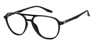 Black Aviator Full Rim Unisex Eyeglasses by Lenskart Air-145802