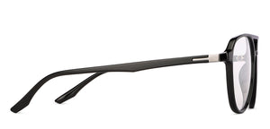 Black Aviator Full Rim Unisex Eyeglasses by Lenskart Air-145802