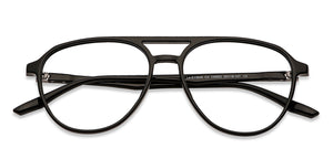 Black Aviator Full Rim Unisex Eyeglasses by Lenskart Air-145802