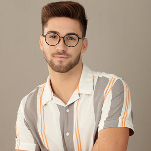 Black Round Full Rim Unisex Eyeglasses by Lenskart Air-146649