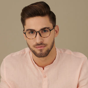 Brown Round Full Rim Medium Unisex Eyeglasses by Lenskart Air-146650