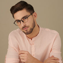 Load image into Gallery viewer, Brown Round Full Rim Medium Unisex Eyeglasses by Lenskart Air-146650