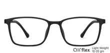 Load image into Gallery viewer, Black Rectangle Full Rim Unisex Eyeglasses by Lenskart Air Computer Glasses-148674