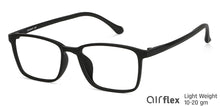 Load image into Gallery viewer, Black Rectangle Full Rim Unisex Eyeglasses by Lenskart Air Computer Glasses-148674