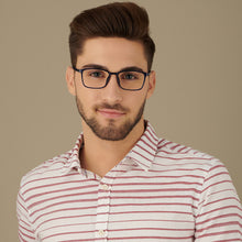 Load image into Gallery viewer, Blue Rectangle Full Rim Unisex Eyeglasses by Lenskart Air LA-146654