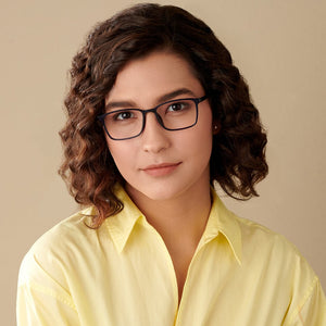 Blue Rectangle Full Rim Unisex Eyeglasses by Lenskart Air LA-146654