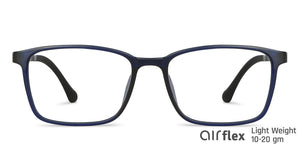 Blue Rectangle Full Rim Unisex Eyeglasses by Lenskart Air LA-146654
