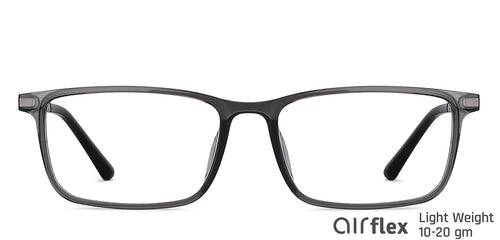 Grey Rectangle Full Rim Unisex Eyeglasses by Lenskart Air-146664
