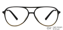 Load image into Gallery viewer, Black Aviator Full Rim Unisex Eyeglasses by Lenskart Air-147083
