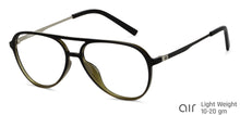 Load image into Gallery viewer, Black Aviator Full Rim Unisex Eyeglasses by Lenskart Air-147083
