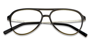 Black Aviator Full Rim Unisex Eyeglasses by Lenskart Air-147083