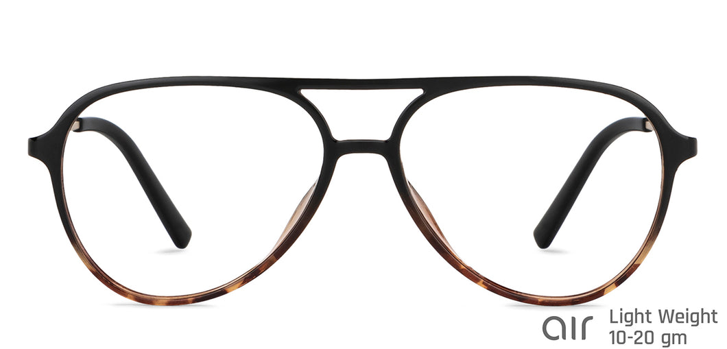 Brown Aviator Full Rim Unisex Eyeglasses by Lenskart Air-147084