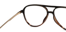 Load image into Gallery viewer, Brown Aviator Full Rim Unisex Eyeglasses by Lenskart Air-147084