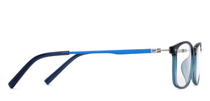 Blue Rectangle Full Rim Unisex Eyeglasses by Lenskart Air-147086