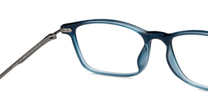 Blue Rectangle Full Rim Unisex Eyeglasses by Lenskart Air-147086