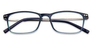 Blue Rectangle Full Rim Unisex Eyeglasses by Lenskart Air-147086