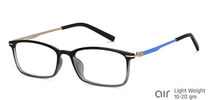 Multi Color Rectangle Full Rim Unisex Eyeglasses by Lenskart Air-147088