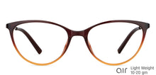 Load image into Gallery viewer, Brown Cat Eye Full Rim Women Eyeglasses by Lenskart Air-147092