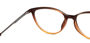 Brown Cat Eye Full Rim Women Eyeglasses by Lenskart Air-147092