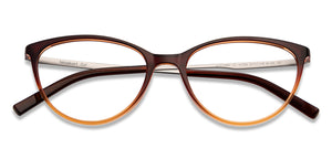 Brown Cat Eye Full Rim Women Eyeglasses by Lenskart Air-147092