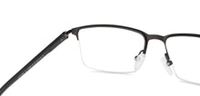 Load image into Gallery viewer, Gunmetal Rectangle Half Rim Unisex Eyeglasses by Lenskart Air-147095