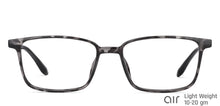 Load image into Gallery viewer, Grey Rectangle Full Rim Unisex Eyeglasses by Lenskart Air-147104