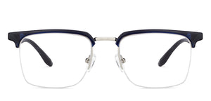 Blue Rectangle Full Rim Unisex Eyeglasses by Lenskart Air-147111
